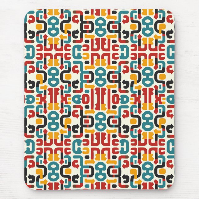 Abstract Tribal  Mouse Pad (Front)