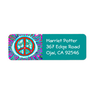 Abstract Trippy Peace Sign