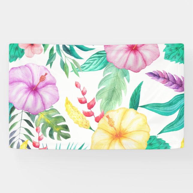 Abstract Tropical Banner (Horizontal)