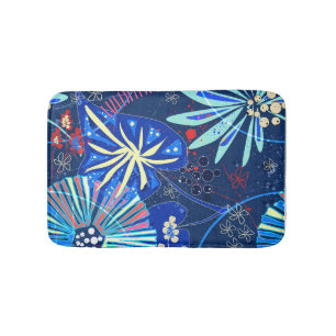 Abstract  tropical bath mat