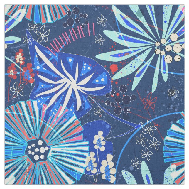 Abstract  tropical. fabric (Swatch)