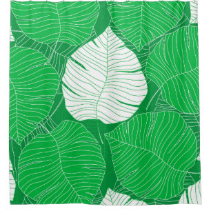 Abstract tropical leaf painting design