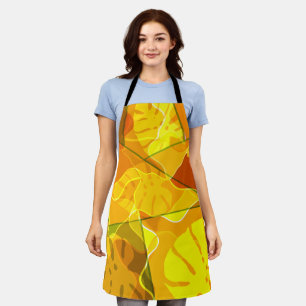 ABSTRACT TROPICAL LEAVES  APRON