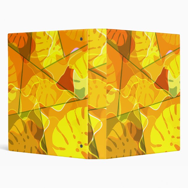 ABSTRACT TROPICAL LEAVES  BINDER (Background)
