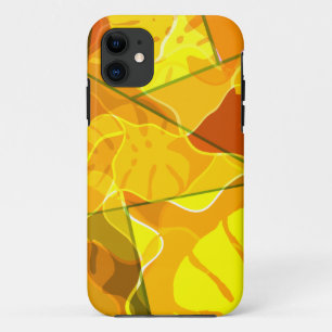 ABSTRACT TROPICAL LEAVES iPhone 11 CASE