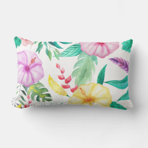 Abstract Tropical Lumbar Pillow