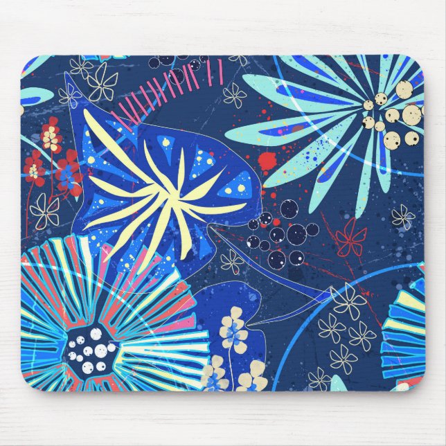 Abstract  tropical mouse pad (Front)