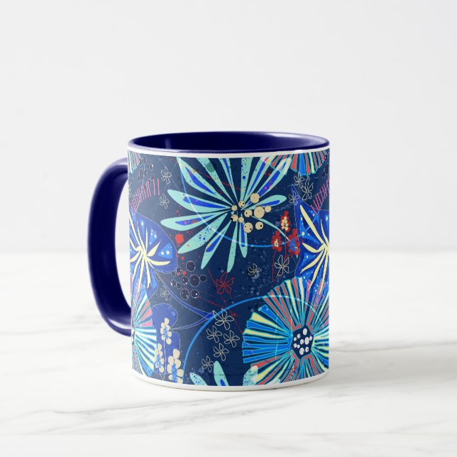 Abstract  tropical mug (Front Left)