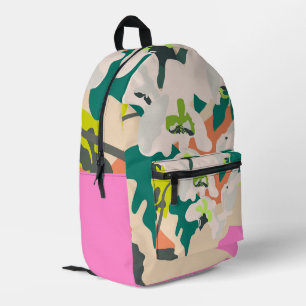 Abstract Tropical Orchids Modern Home Decor Printed Backpack