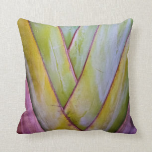 Abstract Tropical Plant Mexico Foliage Throw Pillow