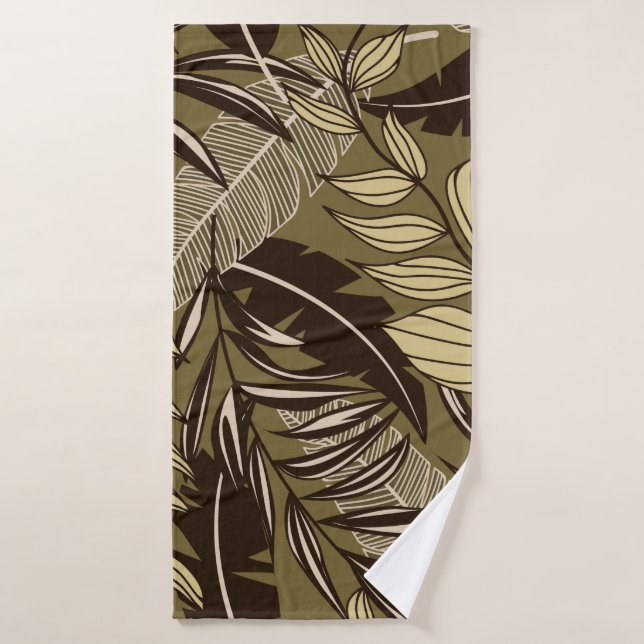 Abstract tropical seamless pattern with colourful  bath towel (Bath Towel)