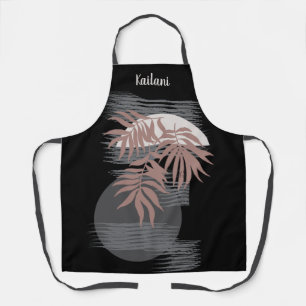 Abstract Tropical Style Personalized Apron 