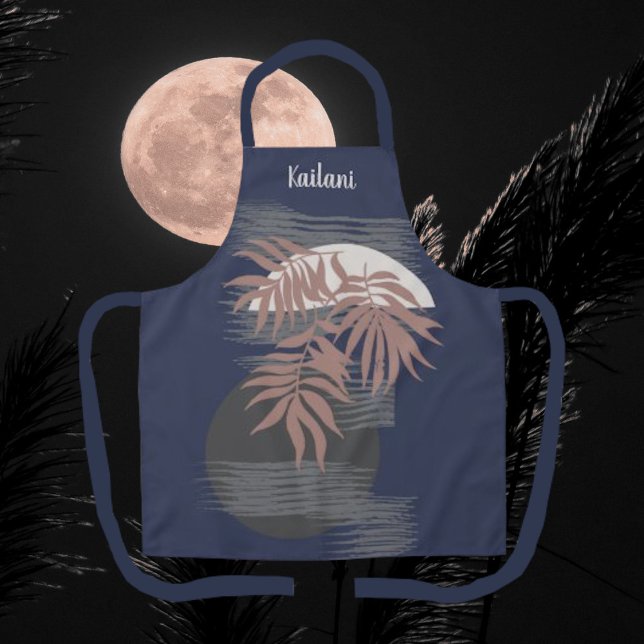 Abstract Tropical Style Personalized Apron  (Creator Uploaded)