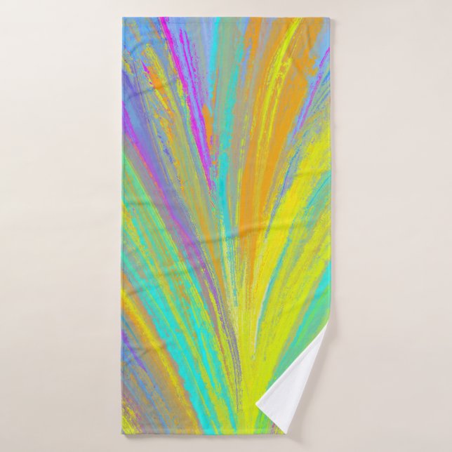 Abstract Tropical Summer Fun Bath Towel Set (Bath Towel)