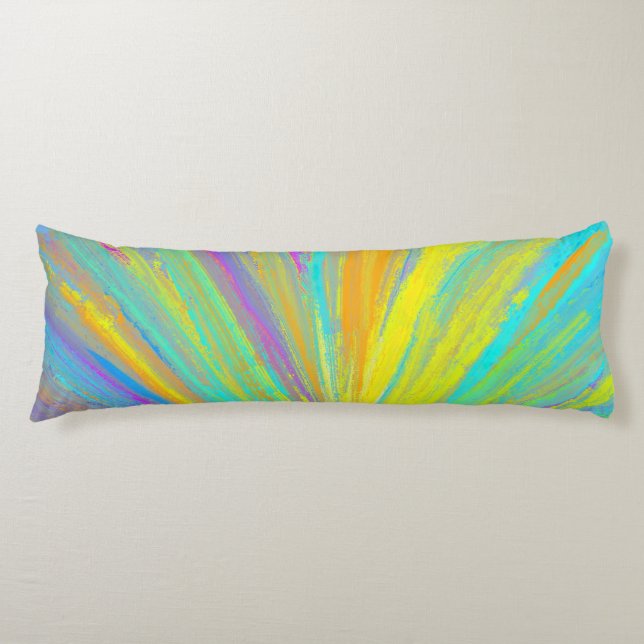 Abstract Tropical Summer Fun Body Pillow (Front)