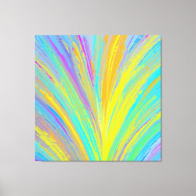 Abstract Tropical Summer Fun Canvas Print (Front)