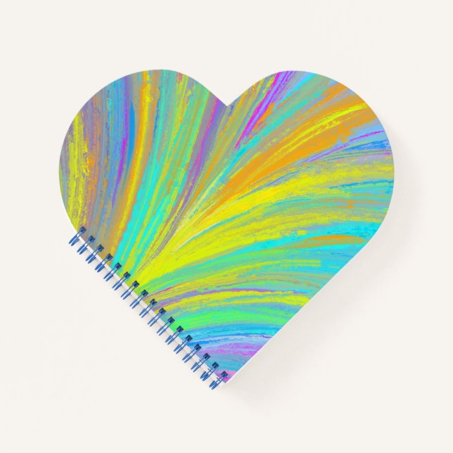 Abstract Tropical Summer Fun Notebook (Front)