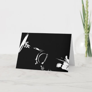 Abstract Trumpet Greeting Card