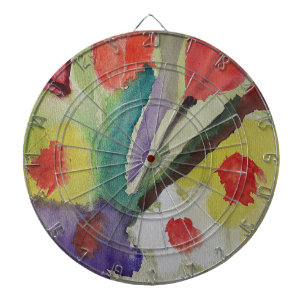 Abstract Tulips & Spring Flowers Dartboard