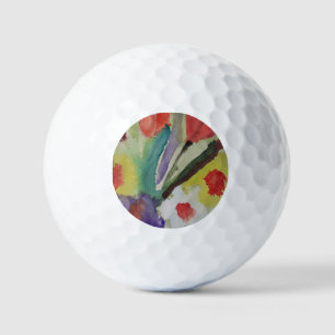Abstract Tulips & Spring Flowers  Golf Balls