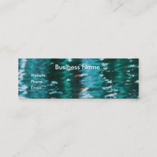 Abstract Turquoise Skinny Profile Card