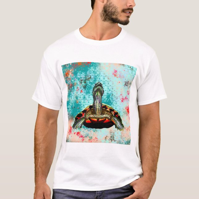 Abstract Turtle Artwork T-Shirt (Front)