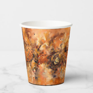 Abstract Turtle Paper Cups