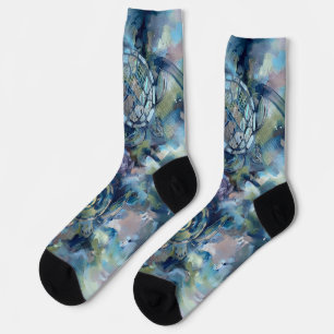 Abstract Turtle Socks
