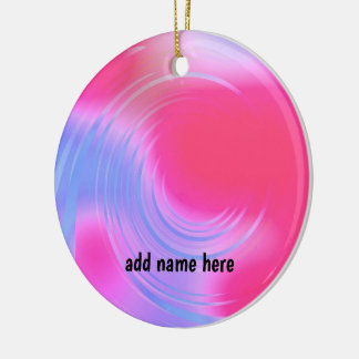 Abstract Twirl Design Ceramic Ornament