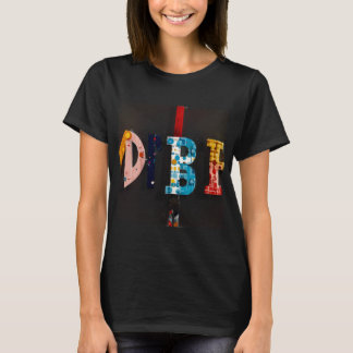 Abstract Typography Art | Colourful & Dynamic T-Shirt