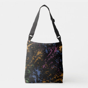 Abstract Uneven Pattern Crossbody Bag