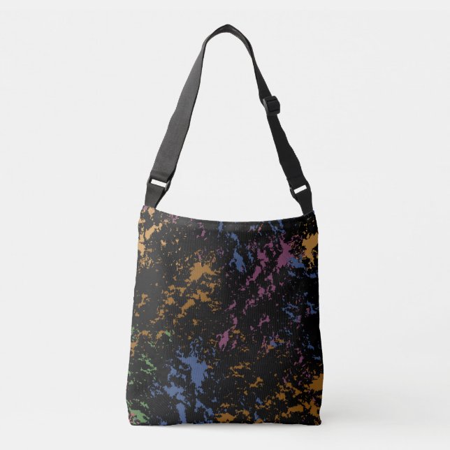Abstract Uneven Pattern Crossbody Bag (Front)