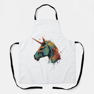 Abstract Unicorn Apron