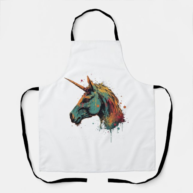 Abstract Unicorn Apron (Front)