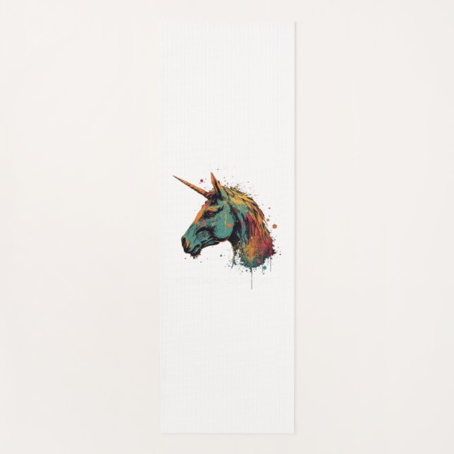 Abstract Unicorn Yoga Mat (Front)