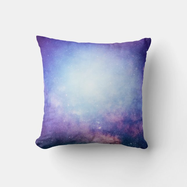 Abstract universe smoke stars throw pillow (Front)