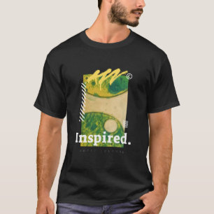 Abstract Urban Art Green & Yellow Aesthetic T-Shirt