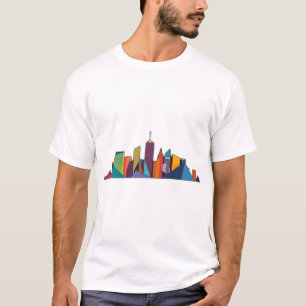 Abstract Urban Skyline Vector T-Shirt