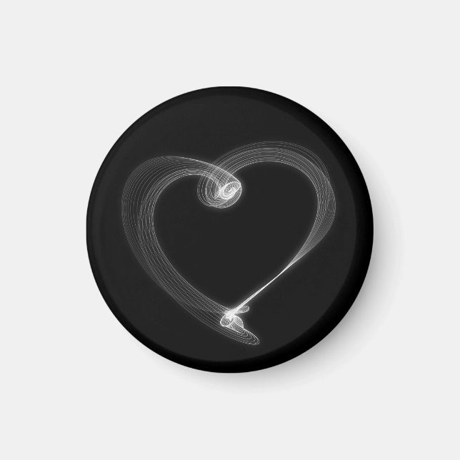 Abstract Valentine's Day Heart Magnet (Front)