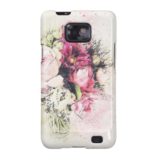 Abstract vase of flowers for wedding galaxy s2 case