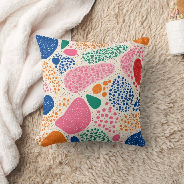 Abstract vector illustration featuring a variety throw pillow (Blanket)