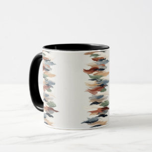 Abstract Vertical Brush Stroke Mug –Art Coffee Cup