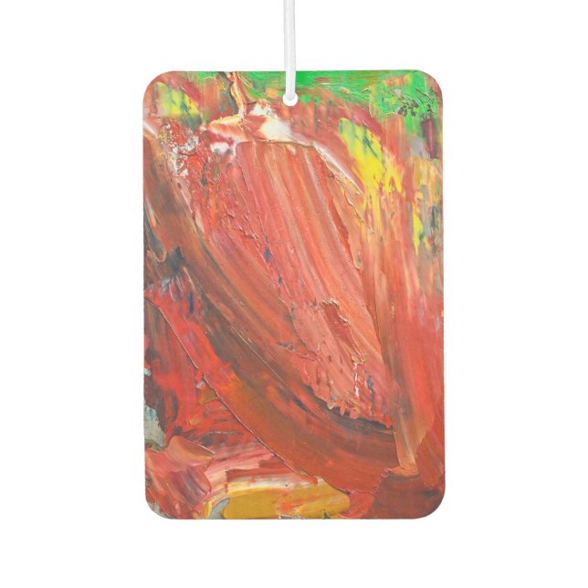 Abstract Vertical Gesture in Red Air Freshener (Front)