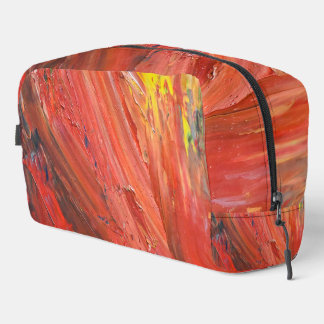 Abstract Vertical Gesture in Red Dopp Kit