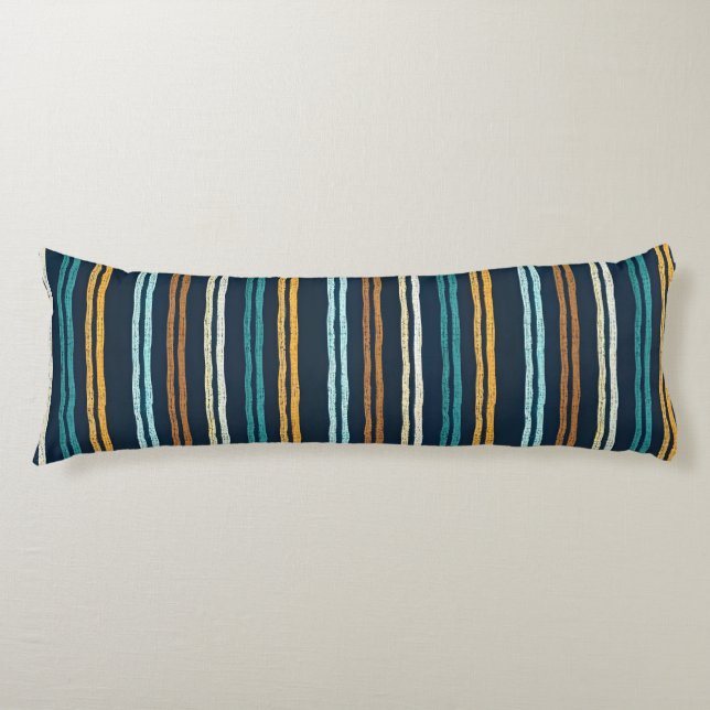 Abstract Vertical Lines pattern Body Pillow (Front)
