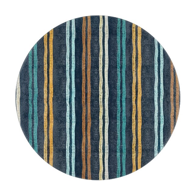 Abstract Vertical Lines pattern Cutting Board (Front)