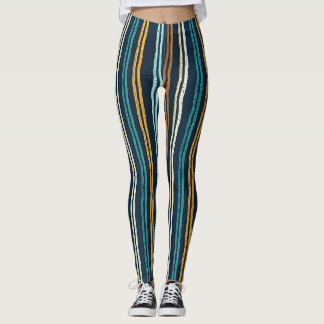 Abstract Vertical Lines pattern Leggings