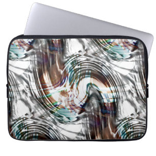 Abstract very strange stained or striped typhoon laptop sleeve