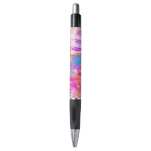 Abstract Vibrant Colourful Paint Strokes Pen