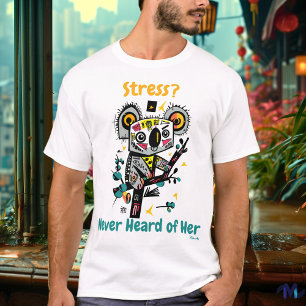 Abstract Vibrant Koala Stress-Free T-Shirt